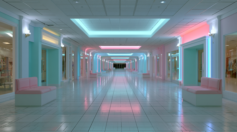 Dreamcore Vaporwave Interior